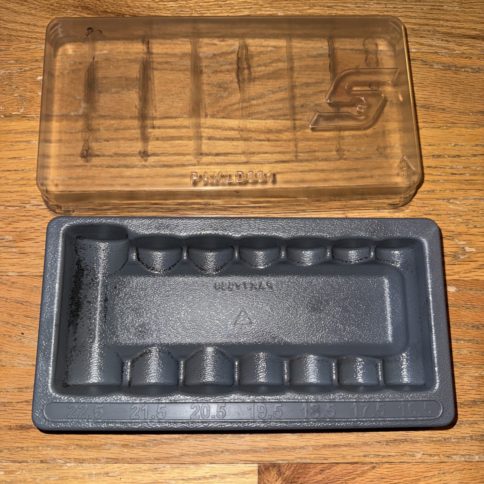 Snap-On Empty Tool Tray PAKLD331 Half Size .5 Deep Metric Sockets 16.5 - 22.5