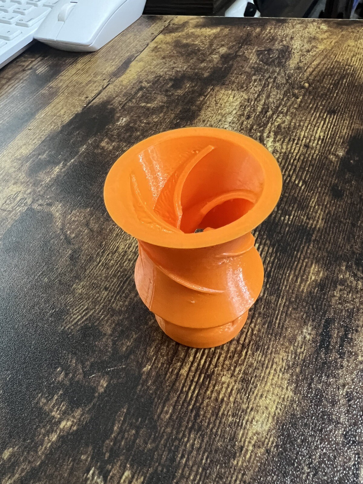 1/2" ORANGE LOC LINE RANDOM FLOW GENERATOR NOZZLE 3D PRINTED REEF TANK AQUARIUM
