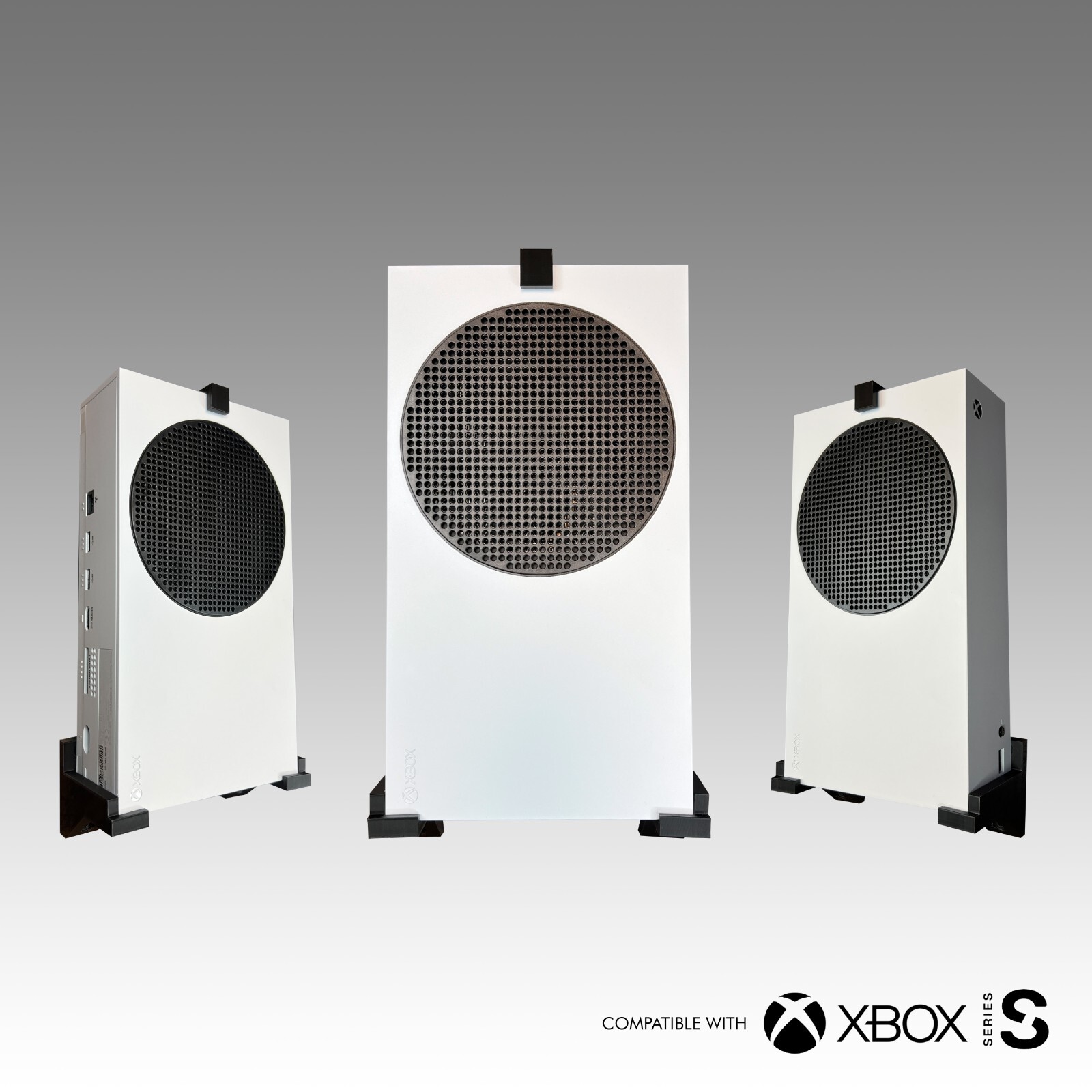 Xbox Series S Wall mount bracket with 2 controller mounts Xbox console Gaming