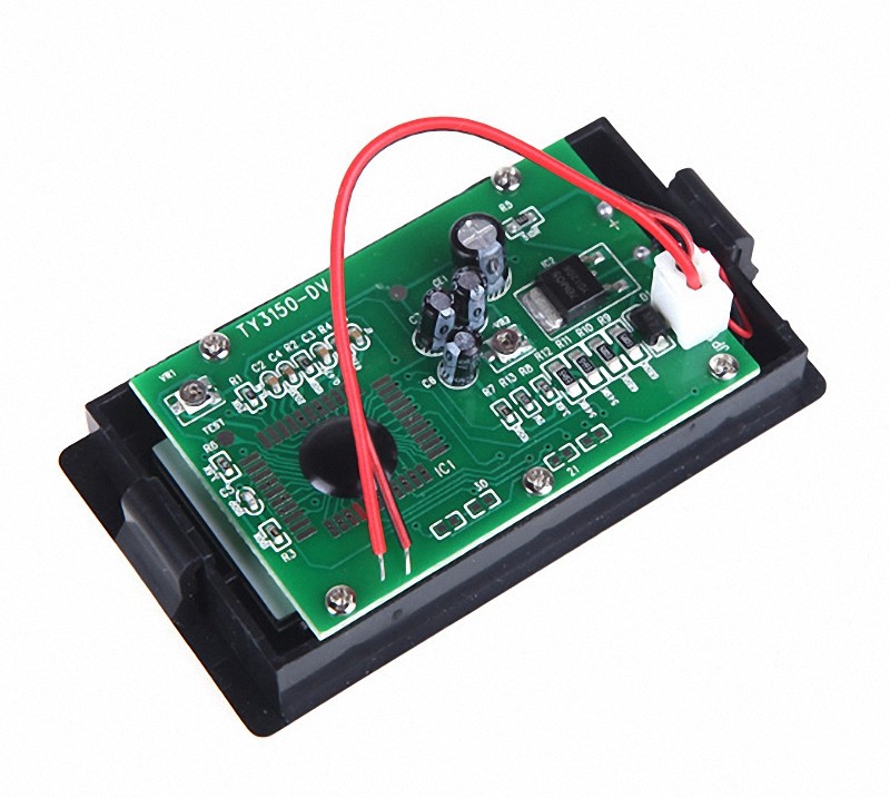 New Mini Blue LCD Digital Volt Meter DC 7.5~30V For 9V 12V 24V [M2]