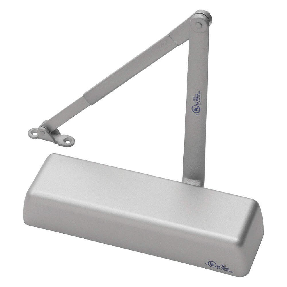 NORTON DOOR CONTROLS 410DAxTPNx689 Door Closer,Delayed Action,Aluminum 52CC51