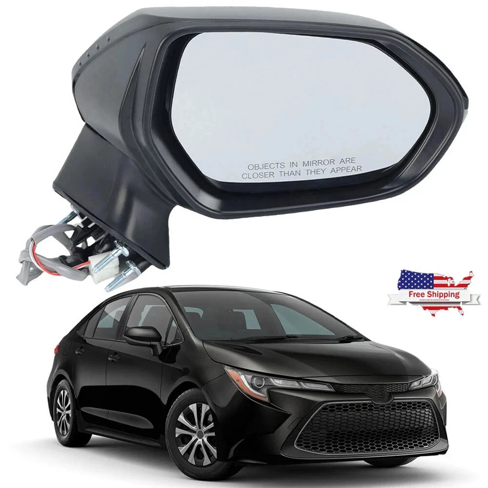 3Pin Mirror Passenger Right Side for Toyota Corolla Sedan 2020 2021 2022-2024