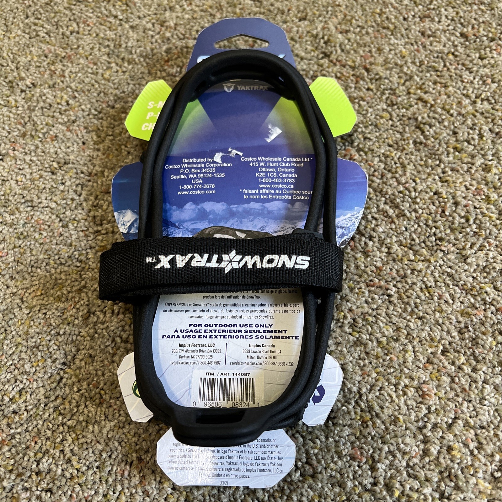 Yaktrak Snow Trax S-M/ Men's Size 3.5-7.5, Women's Size 5-9