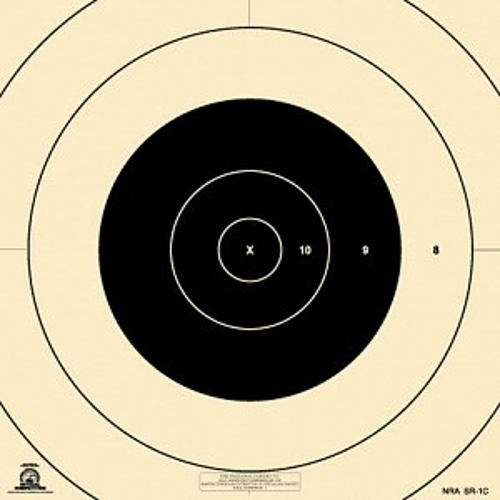 SR-1C [SR1C] NRA Official 100 Yard Repair Center for SR-1 Target (20) Tagboard
