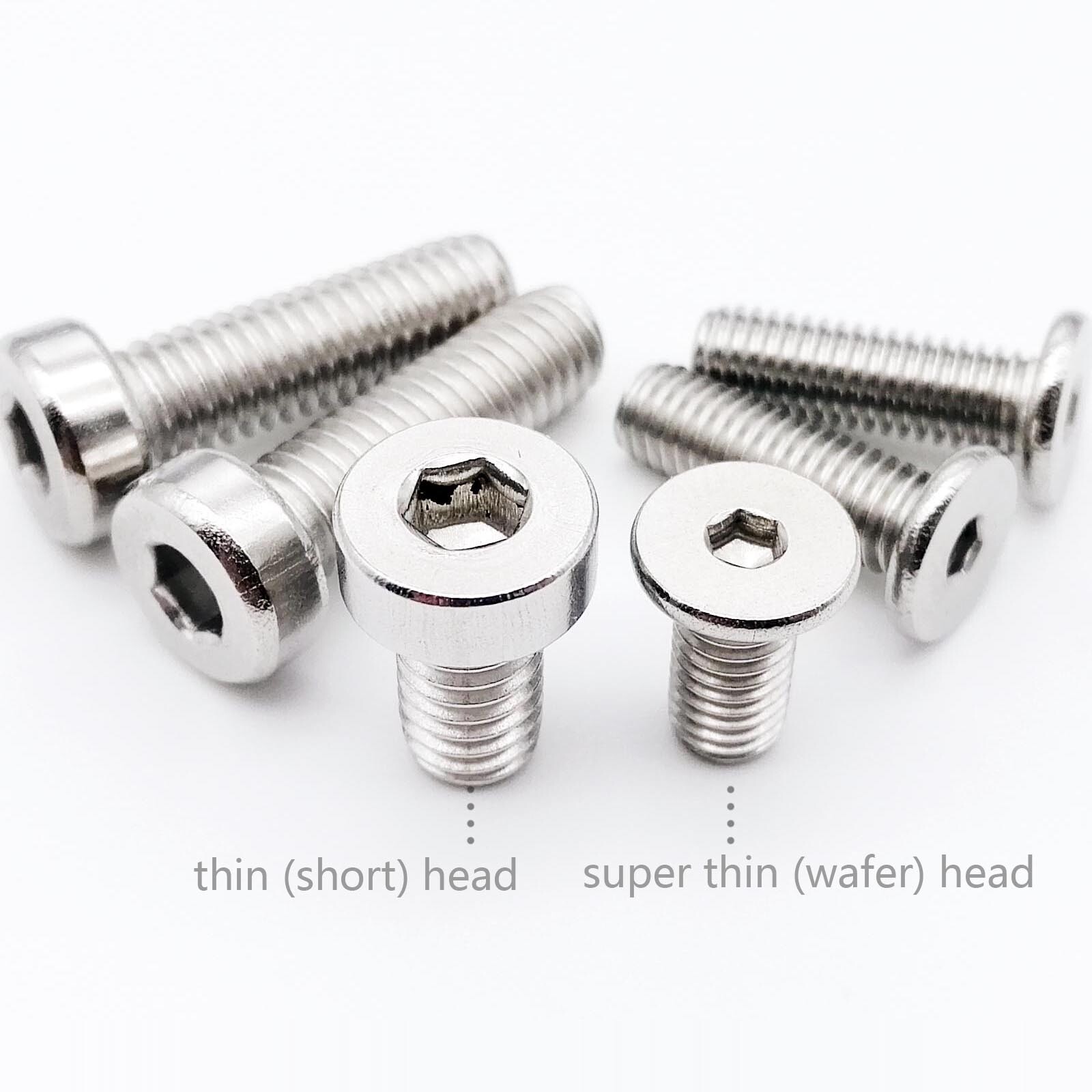 M2-M8 ss Allen Hex Hexagon Socket Ultra Thin Low Flat Wafer Cap Head Screw Bolt