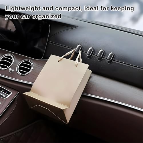 4 PCS Car Mini Hooks - Self-Adhesive - Multifunctional Hanging Car Glossy - 4pcs