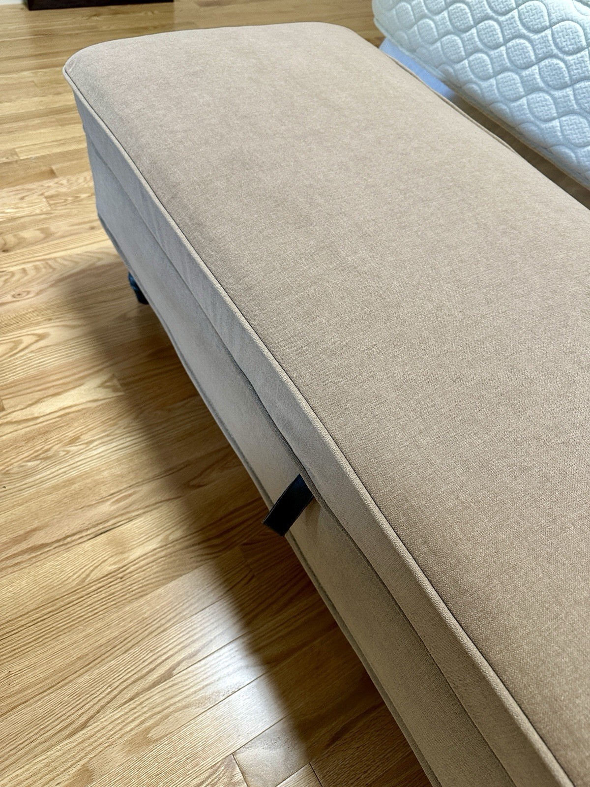 IKEA Stocksund Upholstered Storage Bench In Ljungen Beige