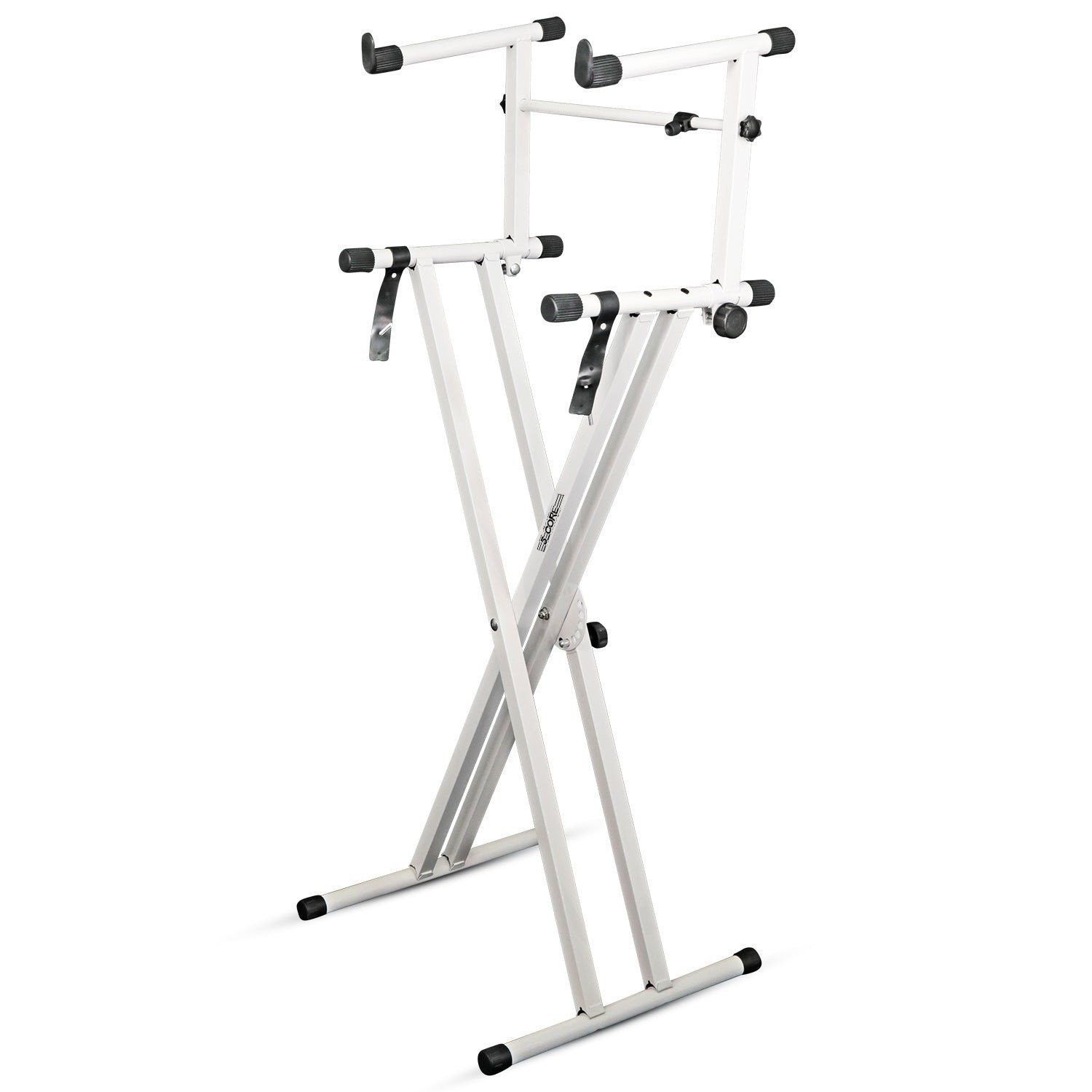 5 Core Keyboard Stand 2 Tier Doubled X Shape Adjustable Key Board Piano Stands