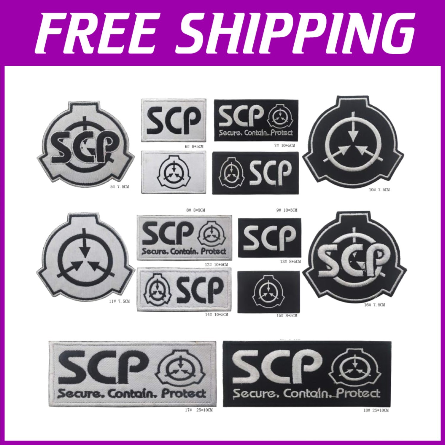 SCP Foundation Tactical Hook and Loop Patch