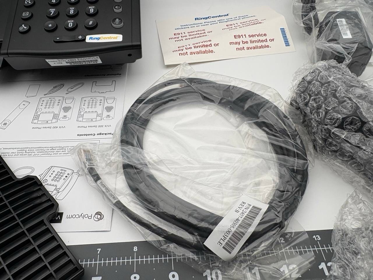 Polycom VVX 311 VoIP Desktop Phone Charcoal