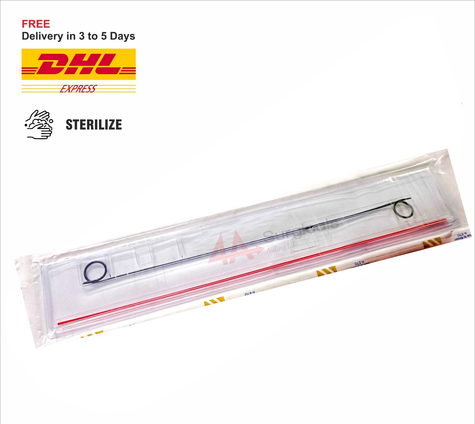 4A SILICON Double J 5fr/26cm  (one end close  1Year Durable (Set Of 10)