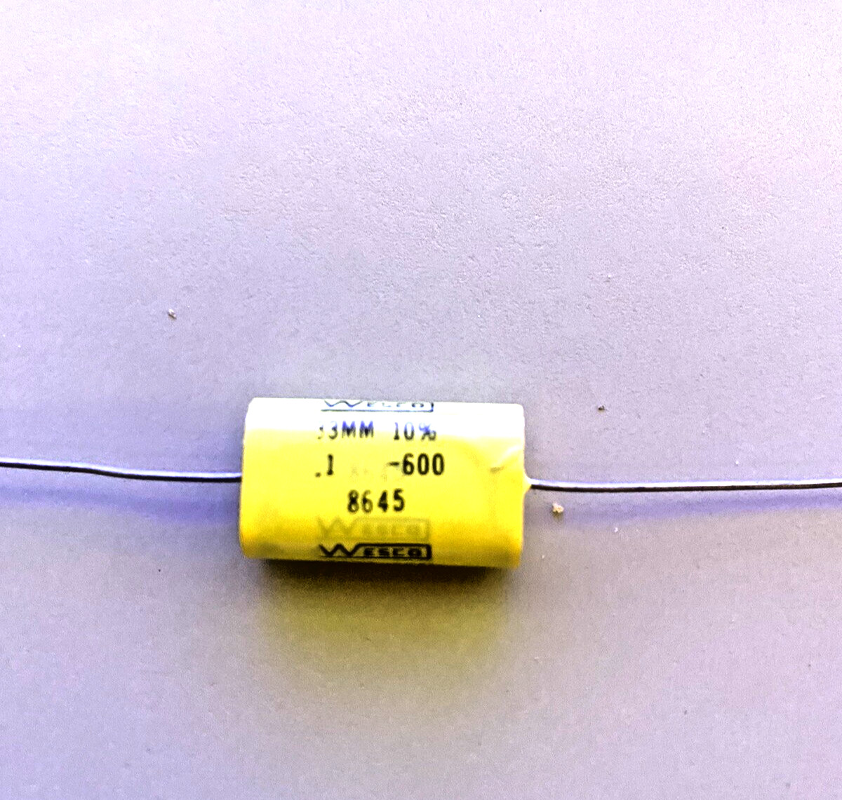EFC/ Wesco Axial Polyester Caps  .1uf/600V - Film/Foil cap