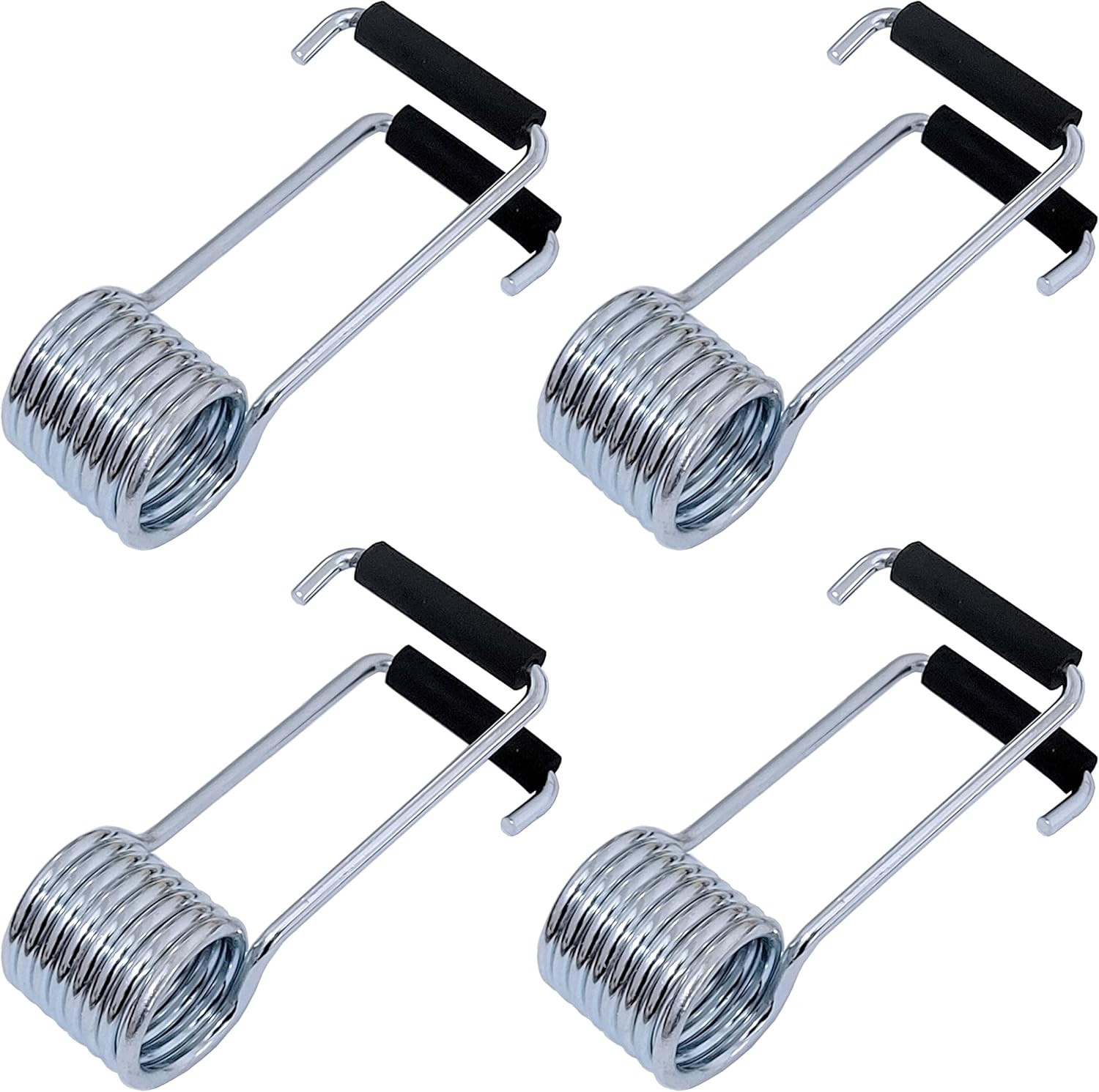 4 Packs Universal Butterfly Spring Door Closer Self-Closing with Rubber Bumpe...