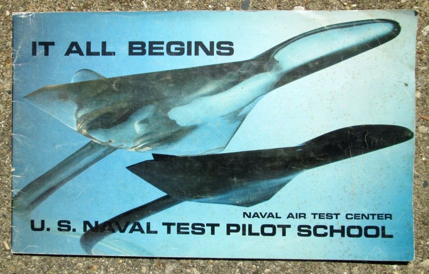 VTG 1980's It All Begins The U.S. Naval Test Pilot School Brochure Space Shuttle