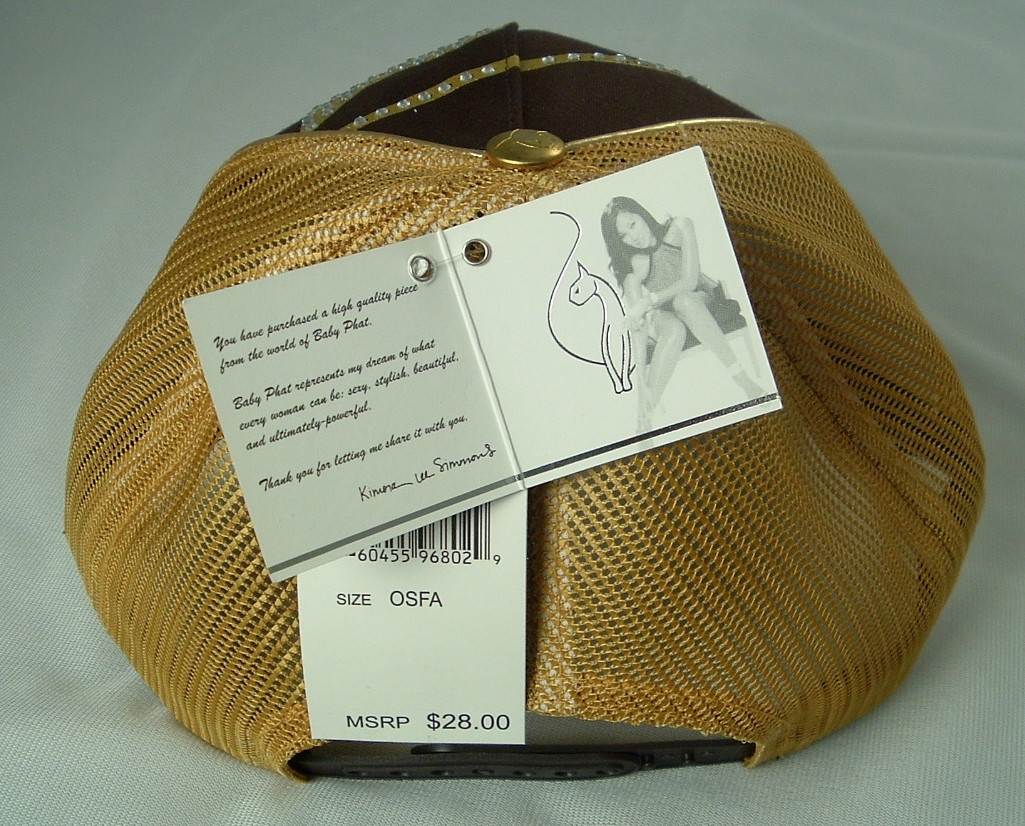 Baby Phat Hat White, Tango Red One Size fits All NEW Free Ship