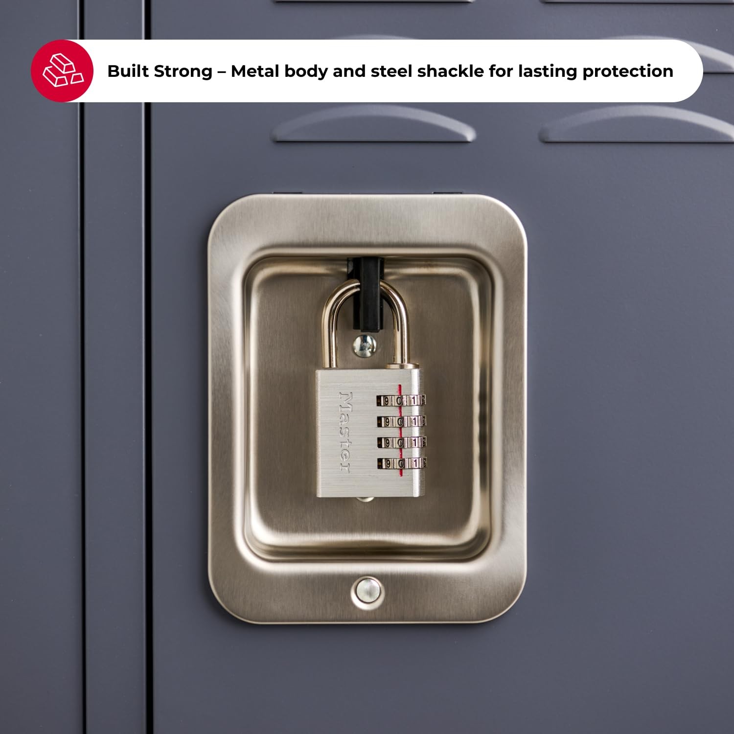 Master Lock 643D Set Your Own Combination Padlock, 1 Pack, Silver