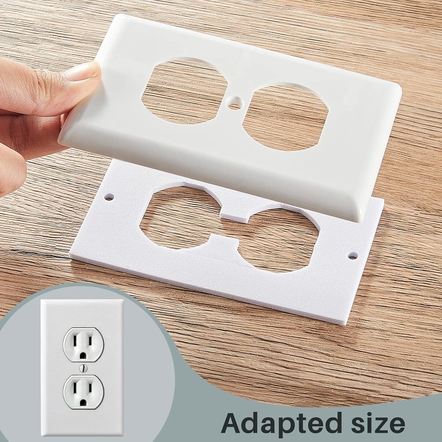 100 Pcs Outlet Insulation and Draft Sealers Foam Insulation Pads Electrical O...
