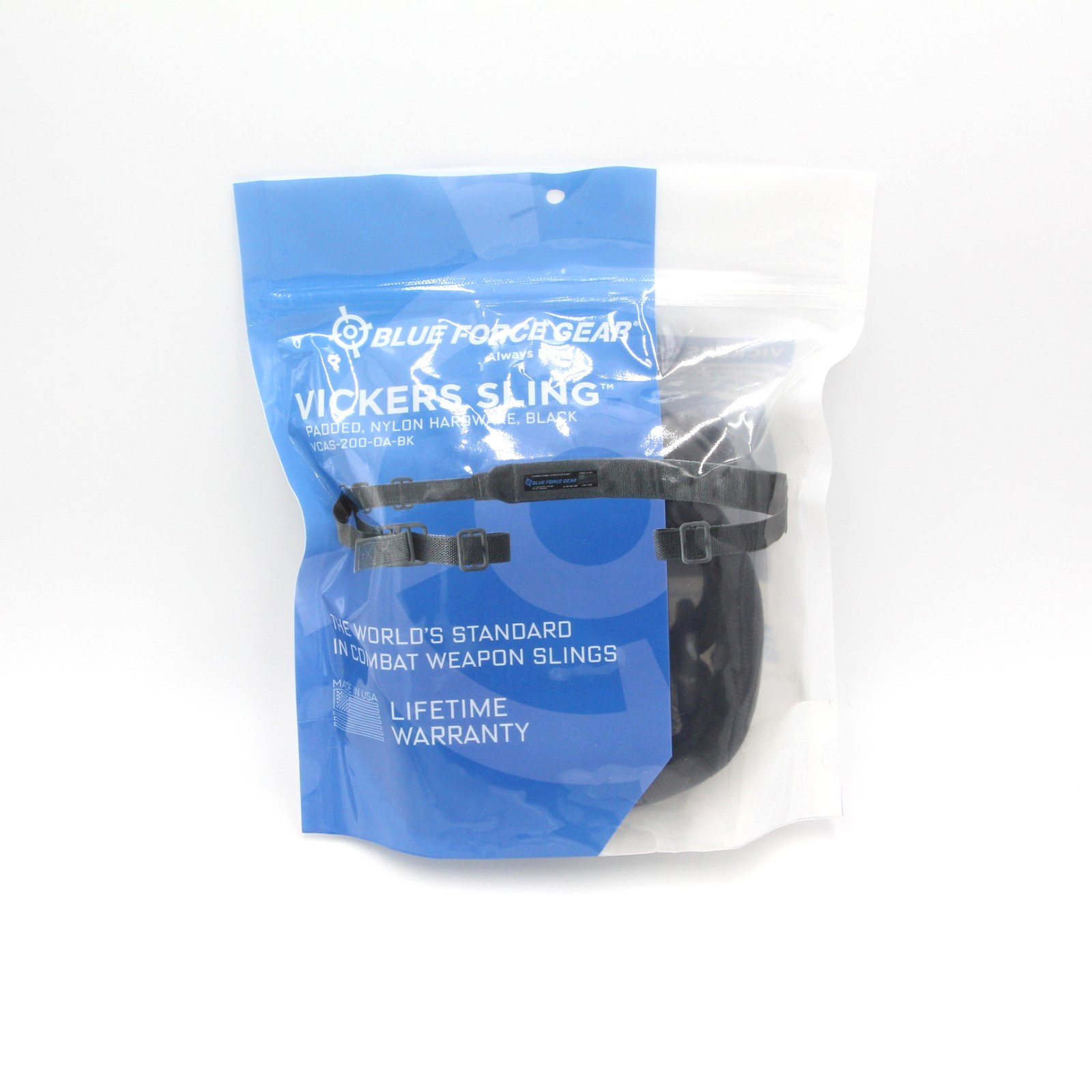 Blue Force Gear Vickers Sling Black Cordura 57"-67" OAL 2" W Padded VCAS200OABK