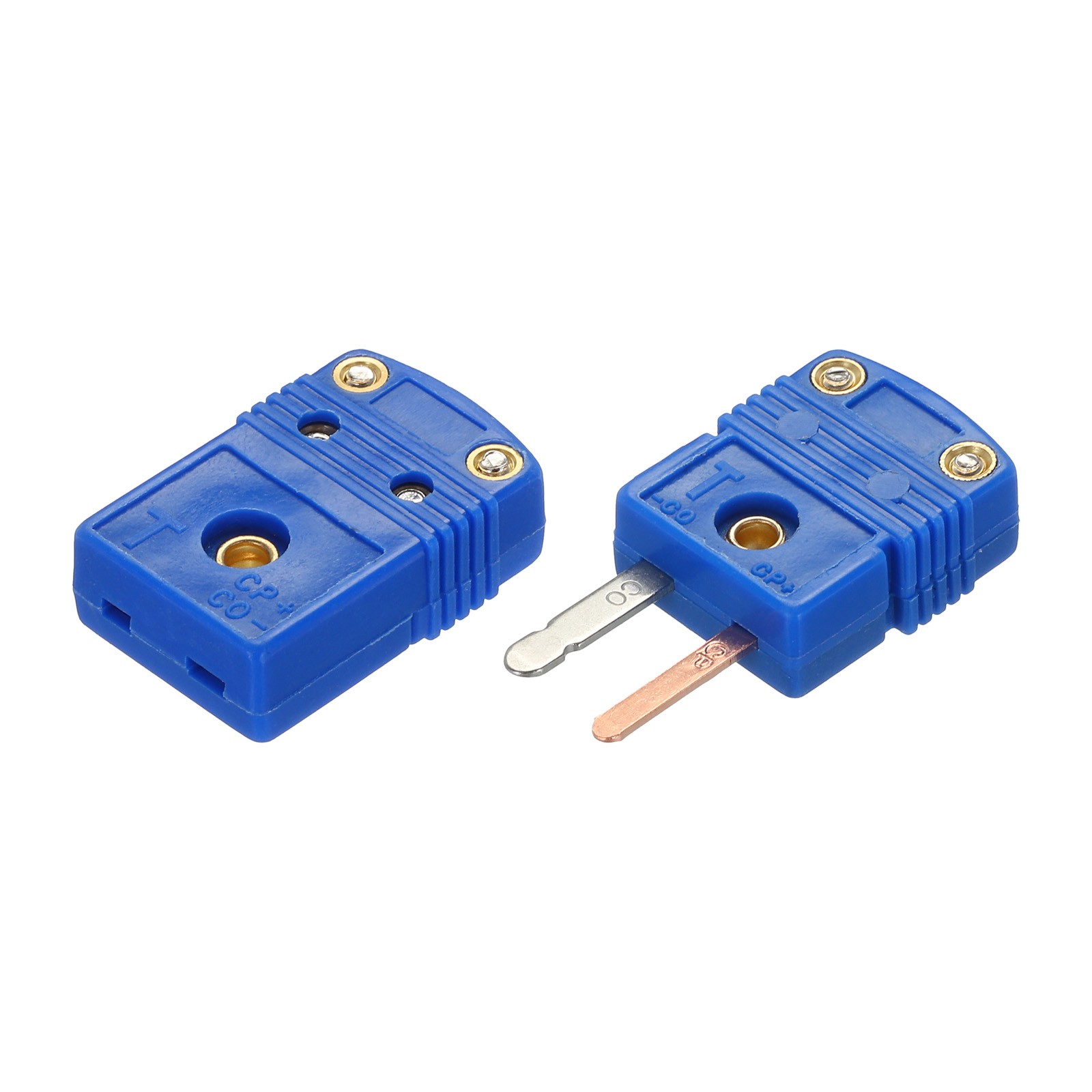 1 Set T Type Thermocouple Wire Connectors Female Male Plug Temperatures 220°C