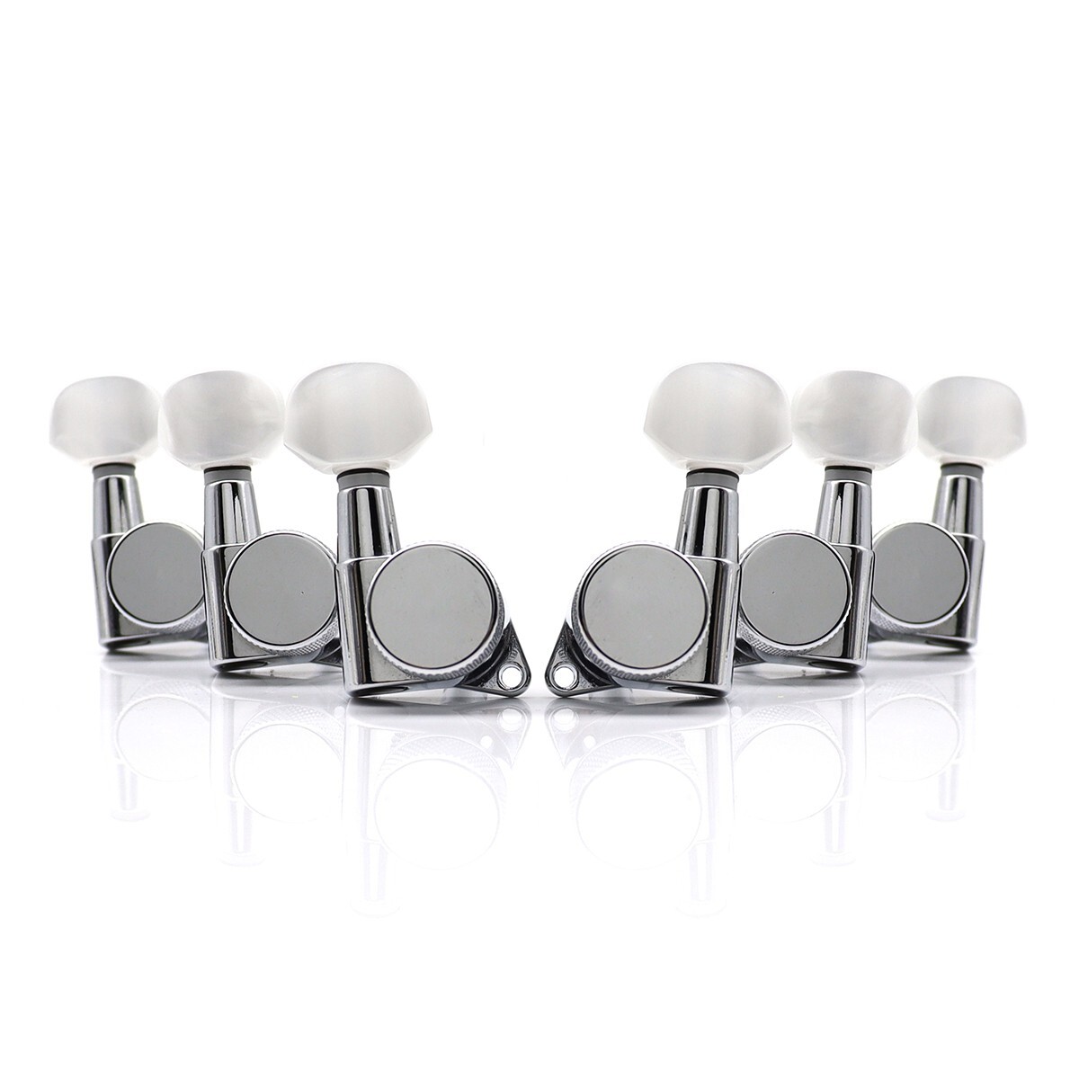 Lock Wilkinson JIN HO JNP7 w/pearl 3L3R Guitar Locking Tuner Tuning Pegs Chrome