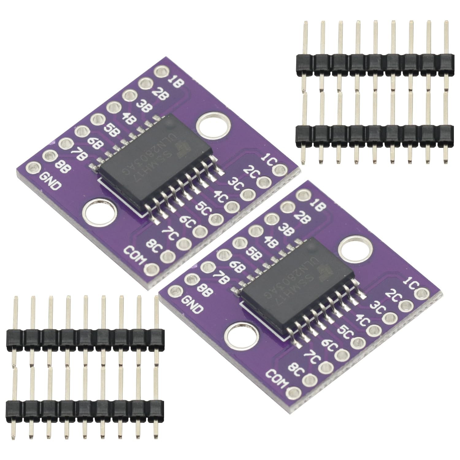 2Pcs ULN2803A Tube High Pressure Large Current Driver Module