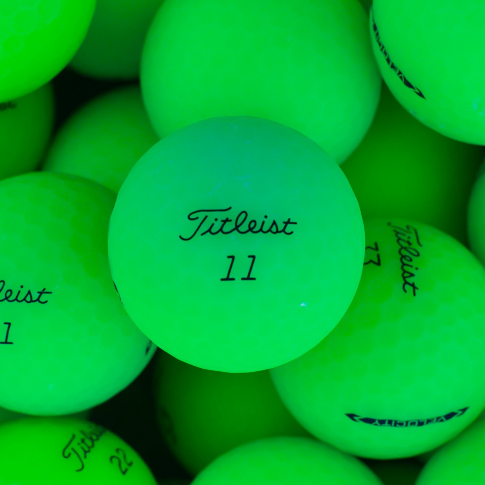 24 Titleist Velocity Matte Green Used Golf Balls 4A / 5A Quality FREE SHIPPING!