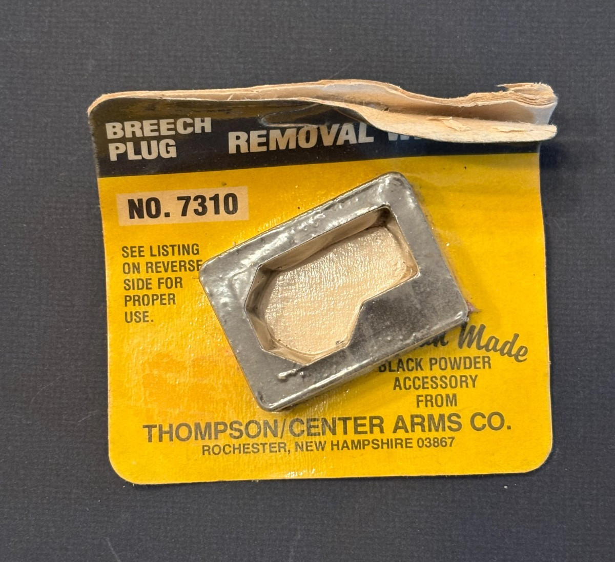 THOMPSON CENTER Hawken Breech Plug Removal Wrench No. 7310 Vintage