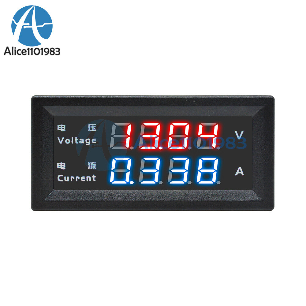 1/2/5/10PCS 4-Digital Dual LED DC0-200V 10A Voltmeter Current Ammeter M4430