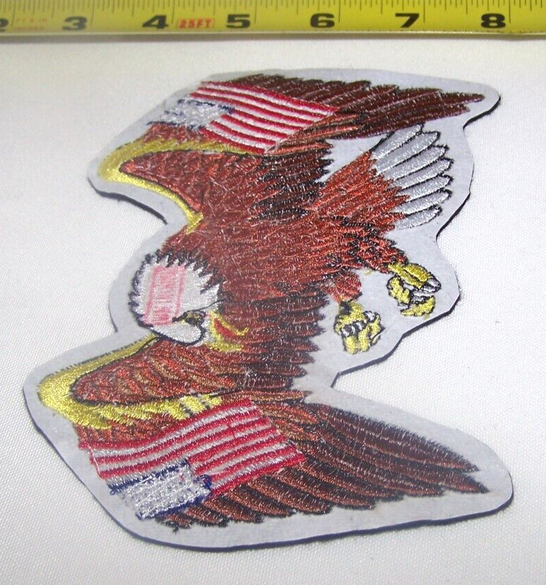 Harley Rider Eagle Wings Patch Jacket HOG Twin American Flags