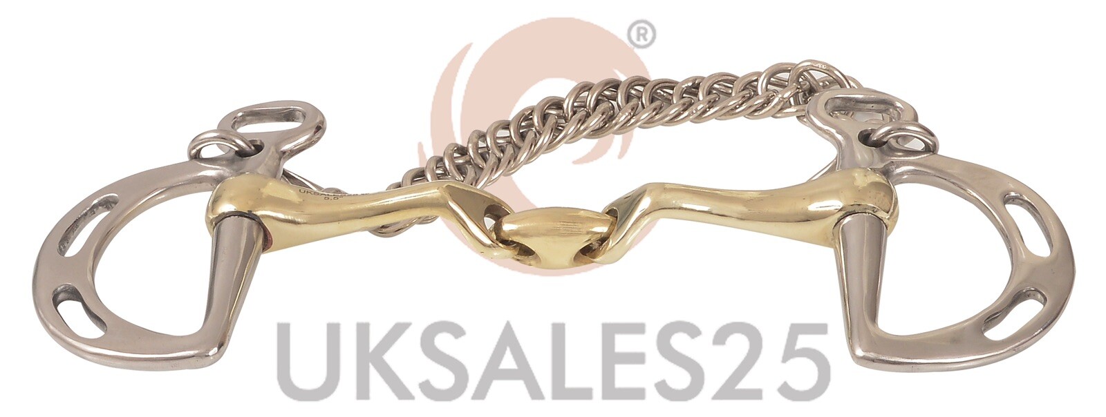 Kimblewick Connecting Angle Double Joined Bit (UKSALES25) Am Same