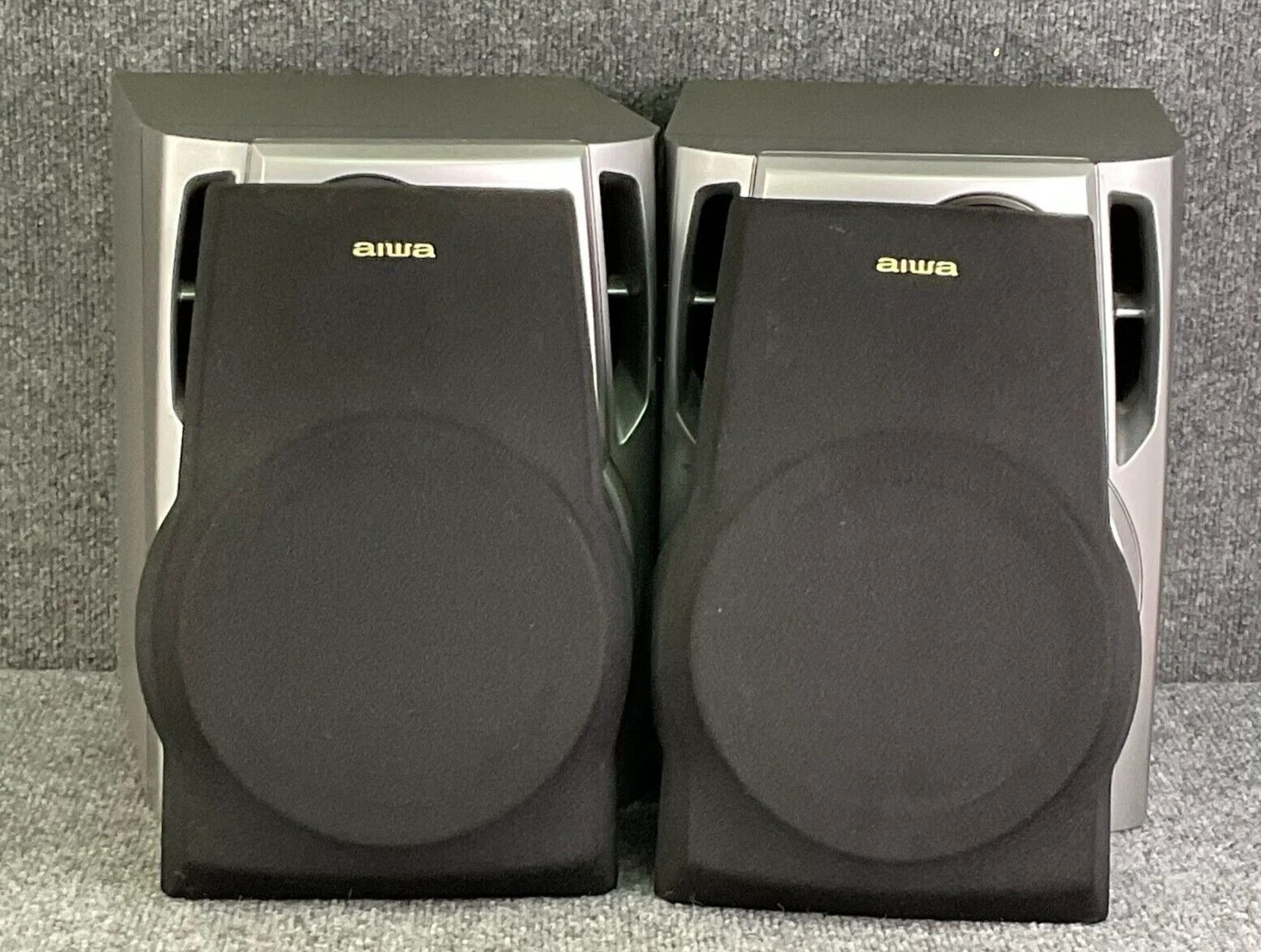 Aiwa SX-NA902 Stereo Cassette Receiver Bookshelf Speakers Pair