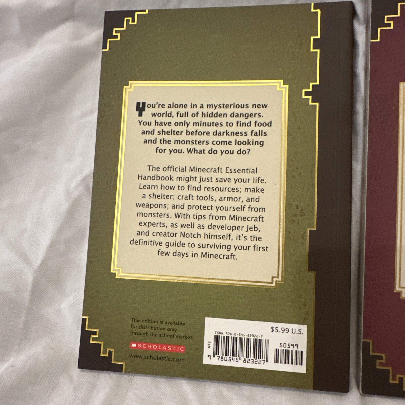 Minecraft Construction, Essential, And Combat Handbooks 3 Book Set
