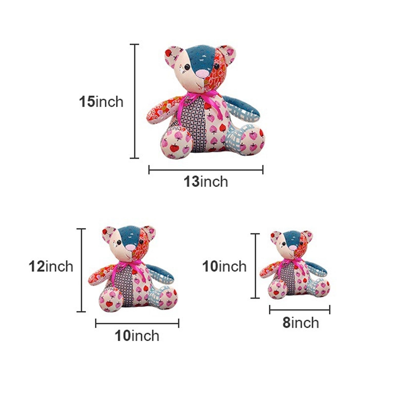 DIY Bear Sewing Pattern Acrylic Templates 15 Inch Quilting Tools Doll Making