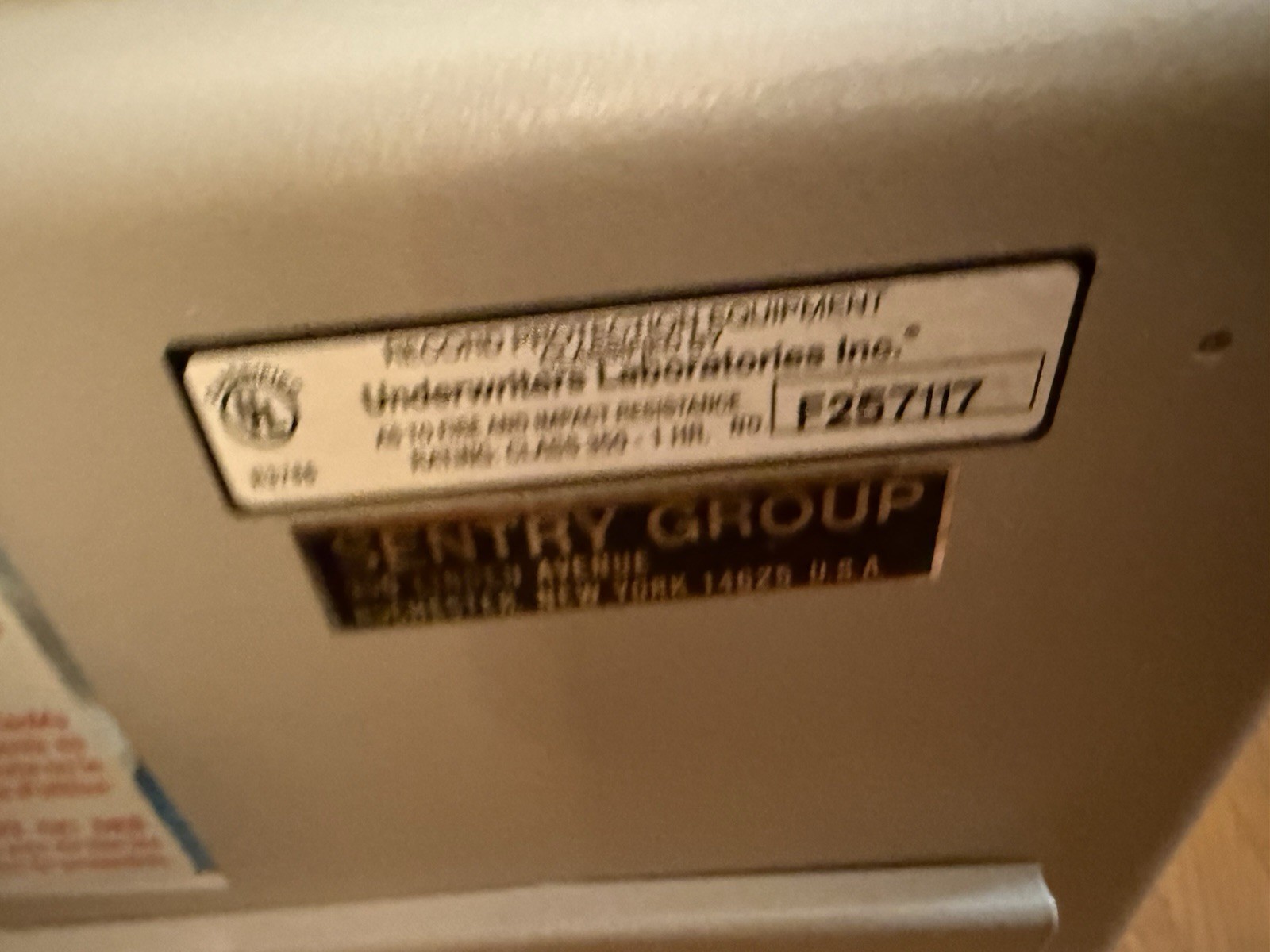 Sentry Safe Model 1330