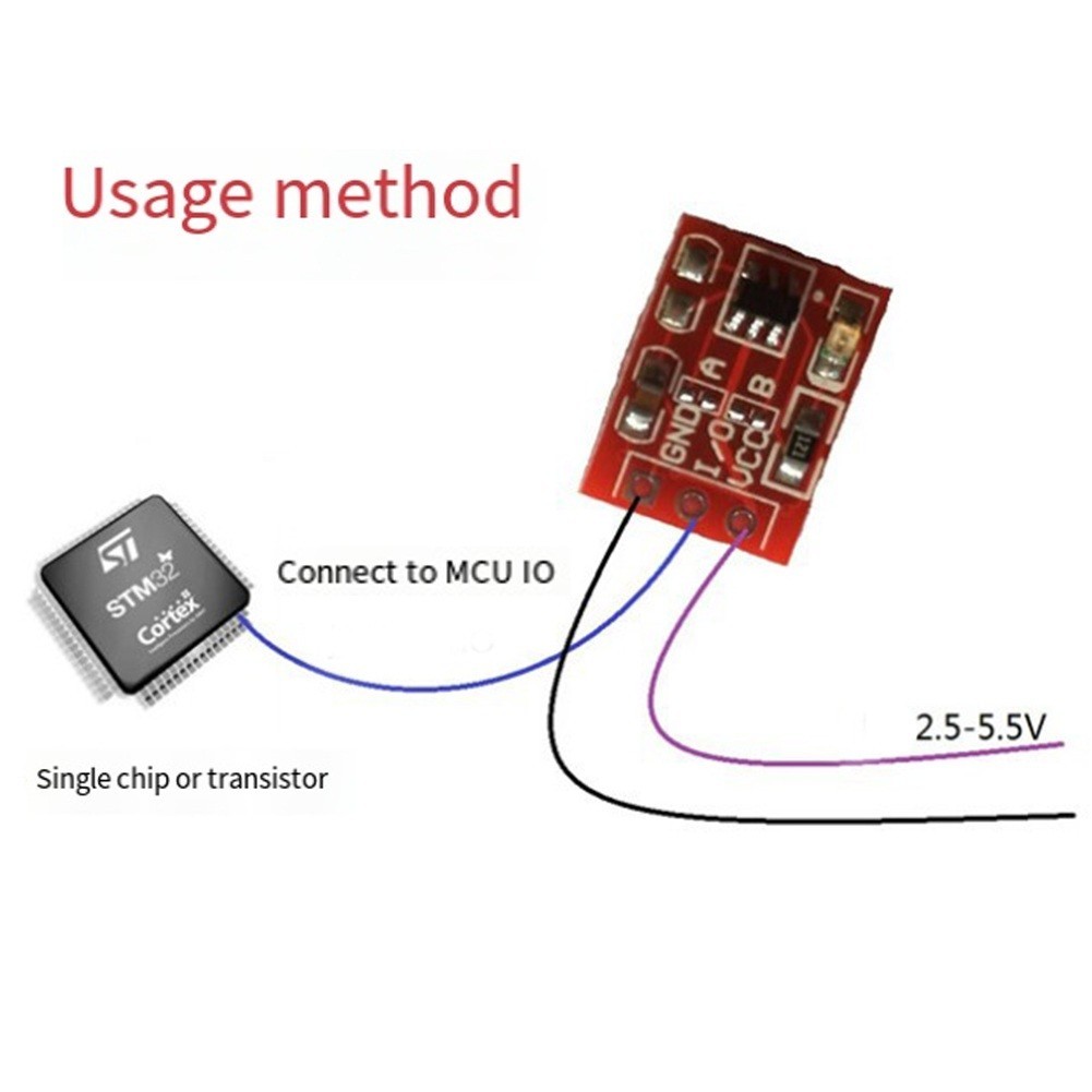 TTP223 Red Touch Button Self Locking Capacitive Switch Single (20Pc Pack)