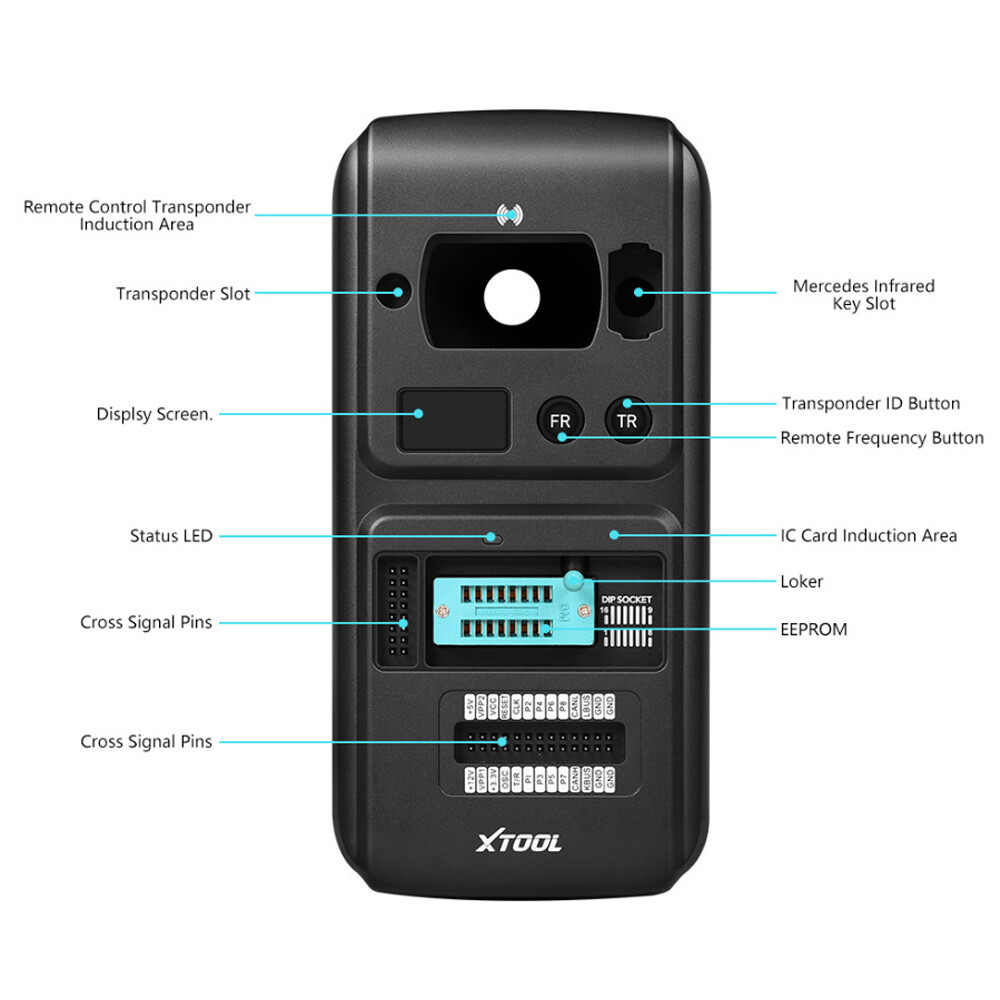 XTOOL KC501 Auto Key Programmer Coding Read Write EEPROM MCU Infrared For Benz