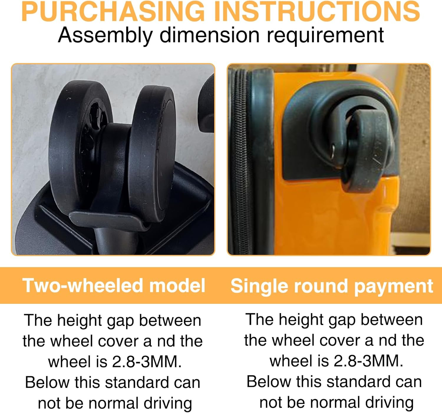 8 Pcs Silicone Luggage Wheel Covers for Rolling Suitcases Cuttable Wheel Protect