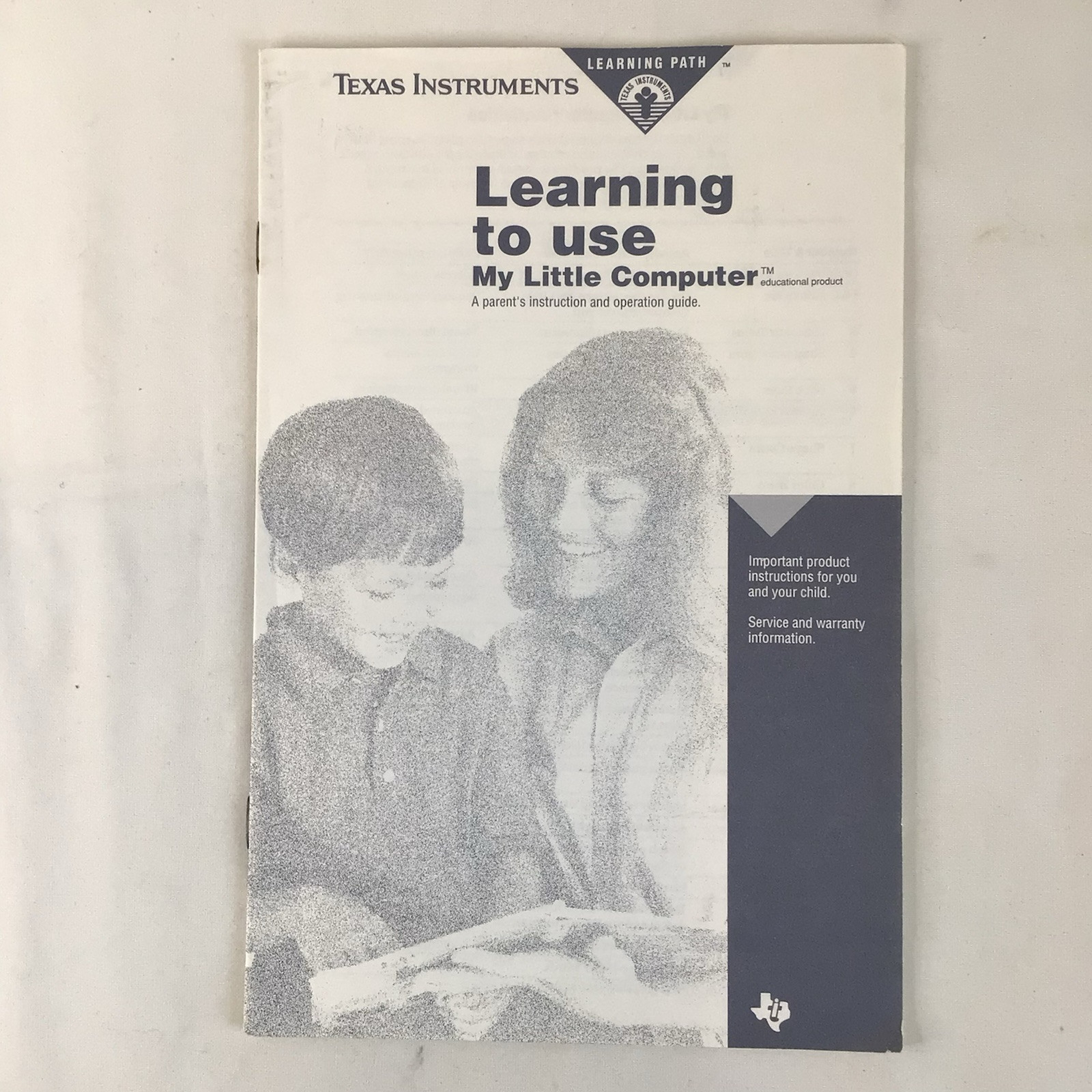 Texas Instruments My Little Computer 1989 Instructions & Operating Guide TI toy