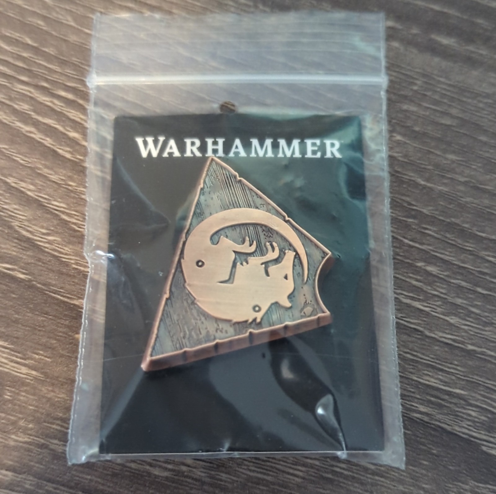 Games Workshop Warhammer AOS Limited Release Pin Badge Bronze Rare 2024 Skaven