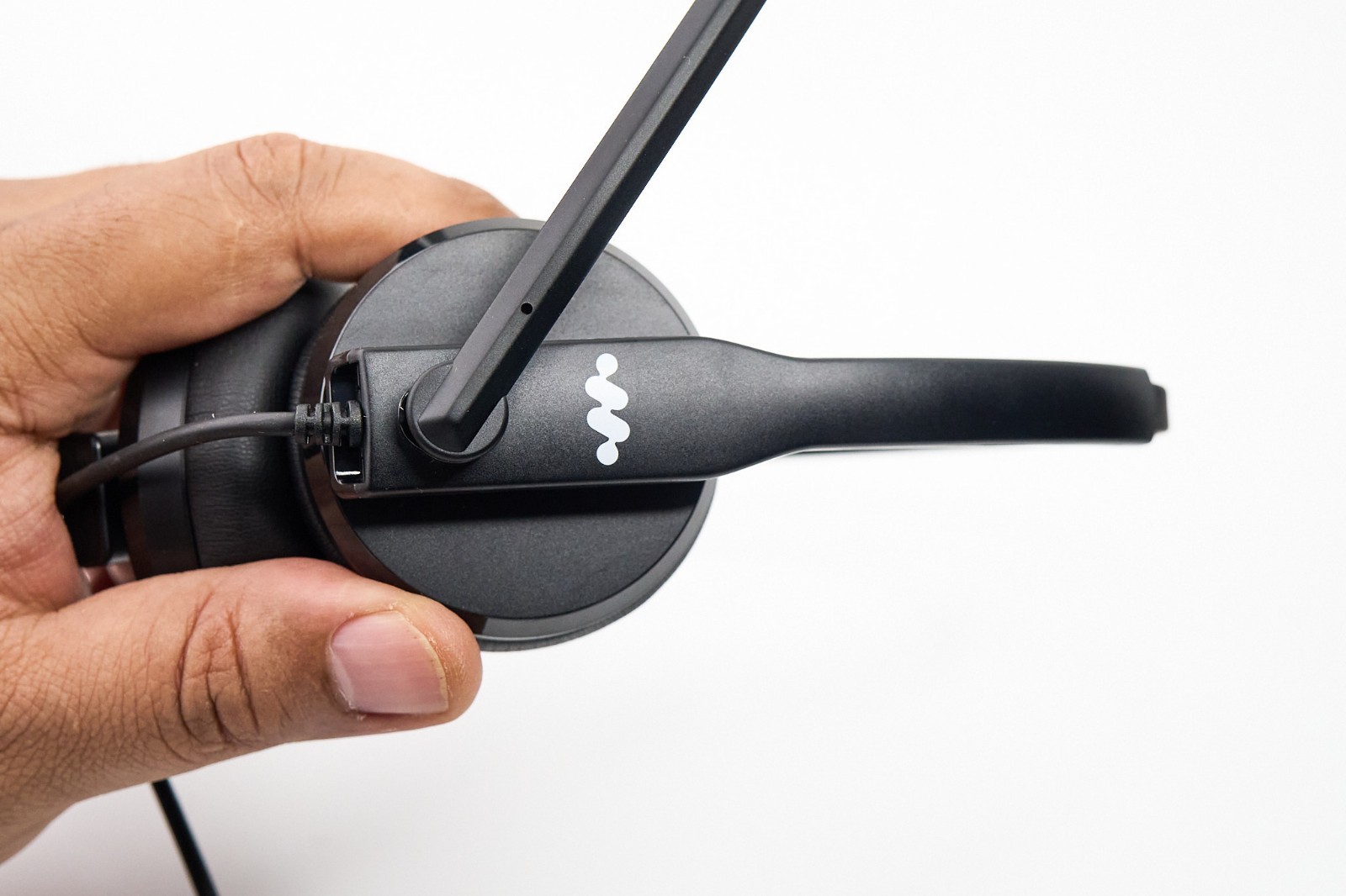 USB Headset with Mic Noise Cancelling USB-A USB-C Black