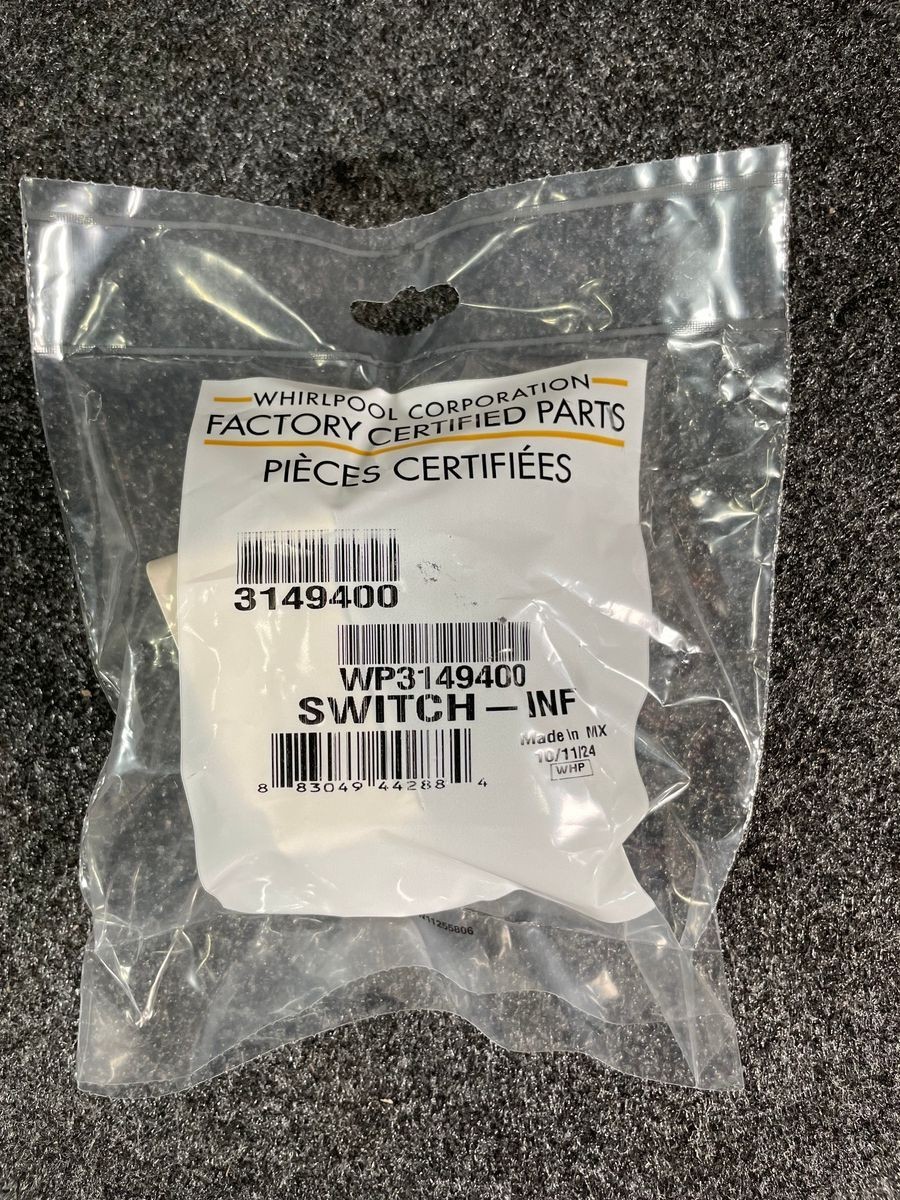 WHIRLPOOL WP3149400 OEM Oven Range Surface Element Infinite Burn Switch