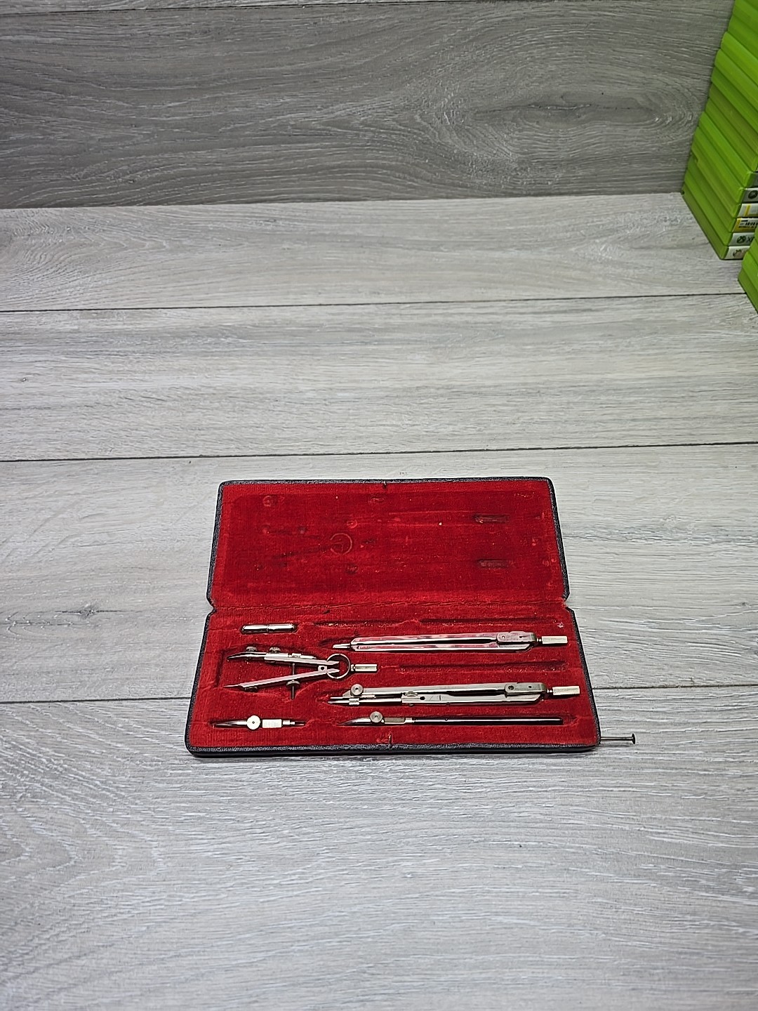 Vintage German Precision Drawing Compass Set – Technical Drafting Instruments