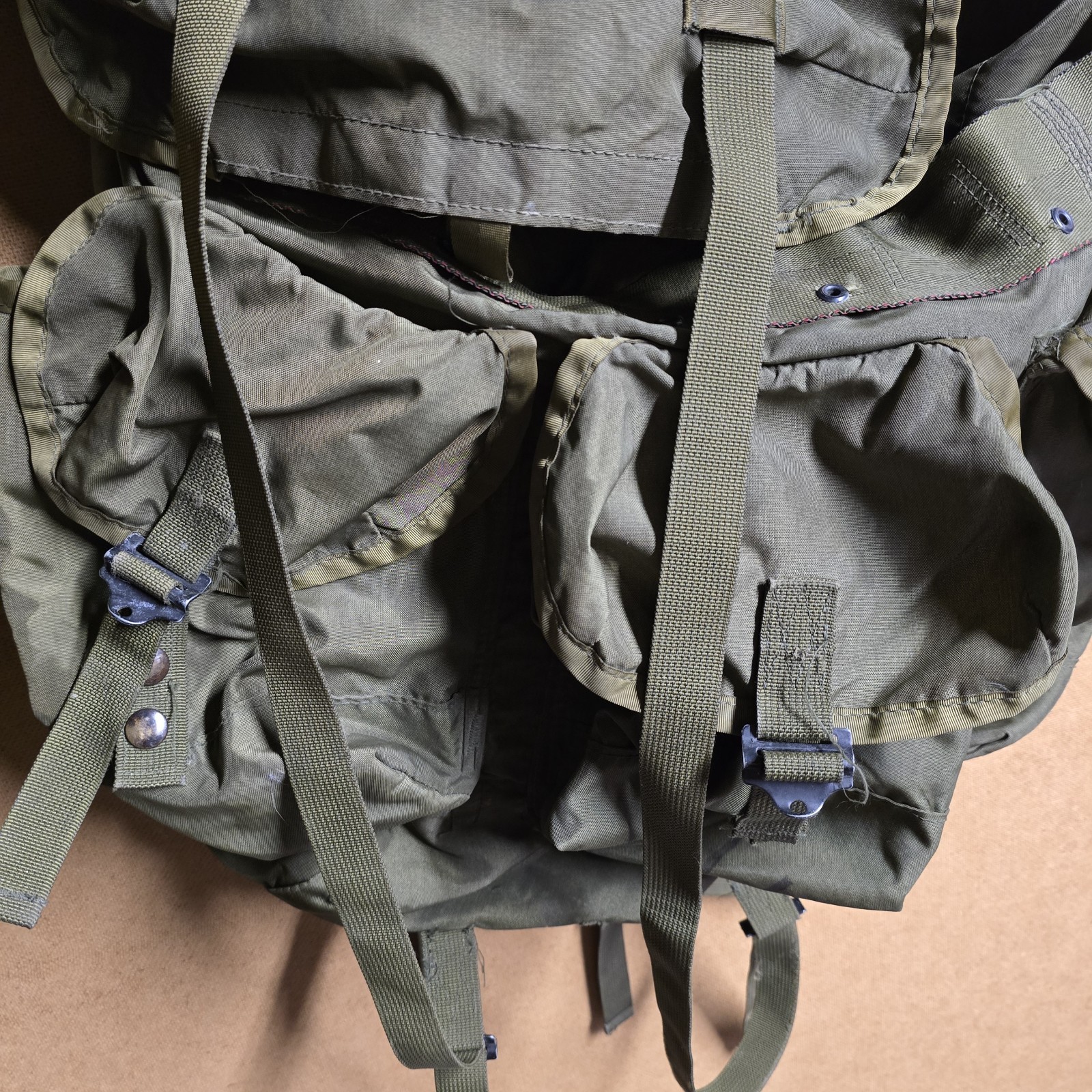 US Army Field Pack Combat Nylon LC-1 Medium Alice Vintage Backpack No Frame