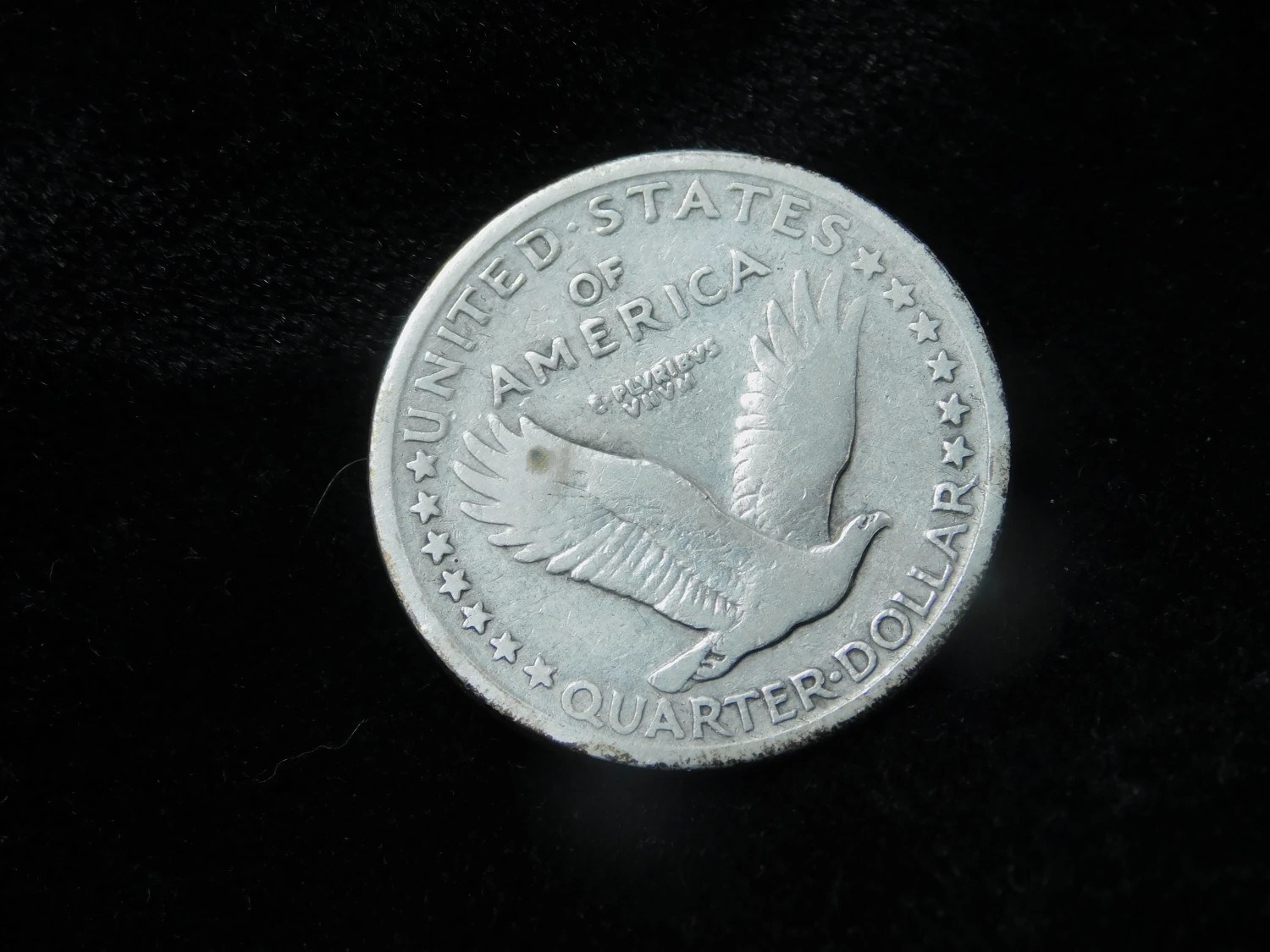 1917-D 25c Standing Liberty Silver Quarter - Type 1