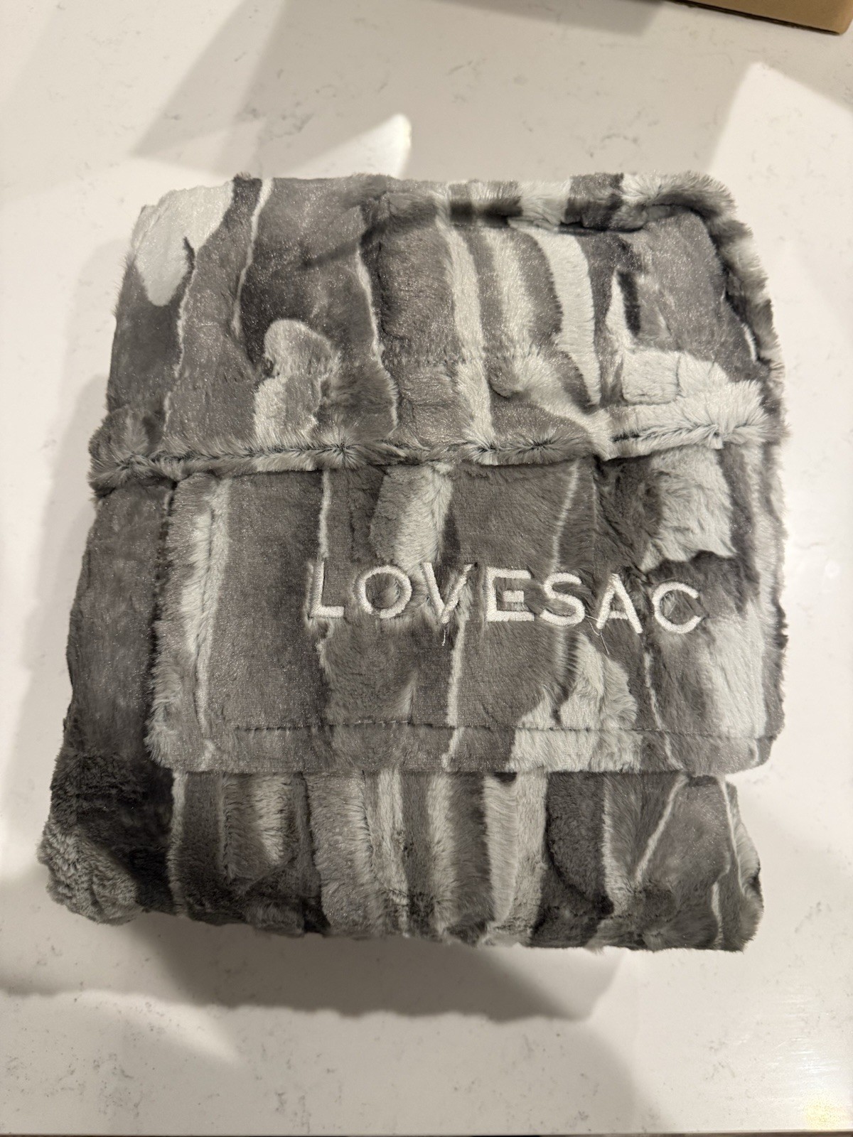 NEW Lovesac CitySac Cover Silver Liger Phur – Cover Only – Free Shipping