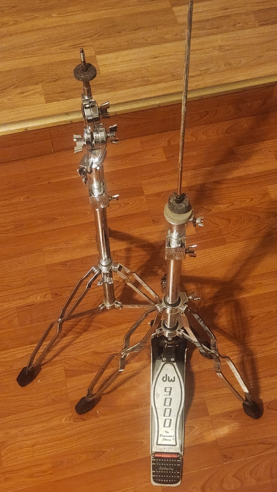 Used DW 9000 Series 3-Leg Hi Hat Stand + DW HVY Ride/Symbol stand