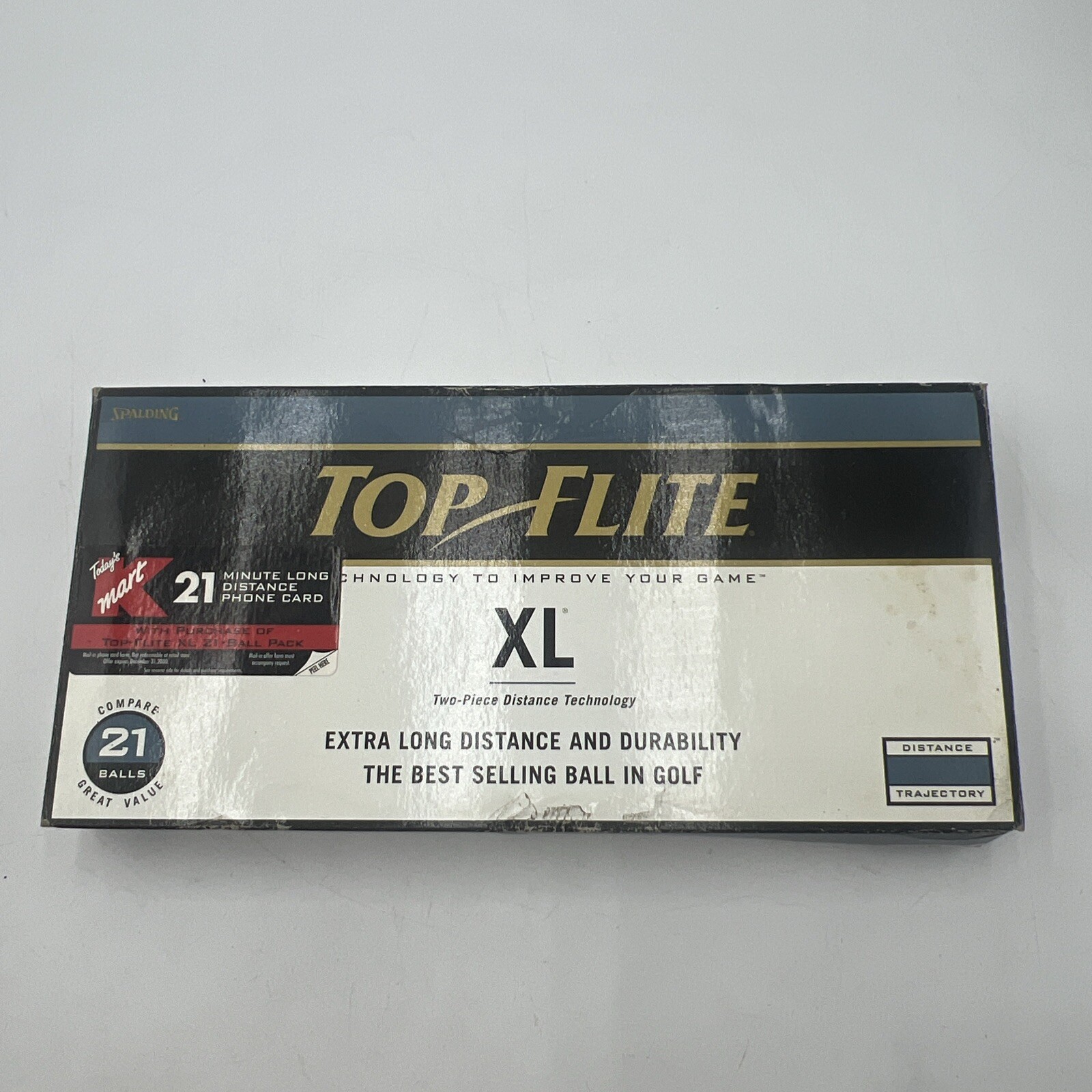 SPALDING TOP FLITE XL DISTANCE TRAJECTORY GOLF BALLS - LOT OF 15 BALLS