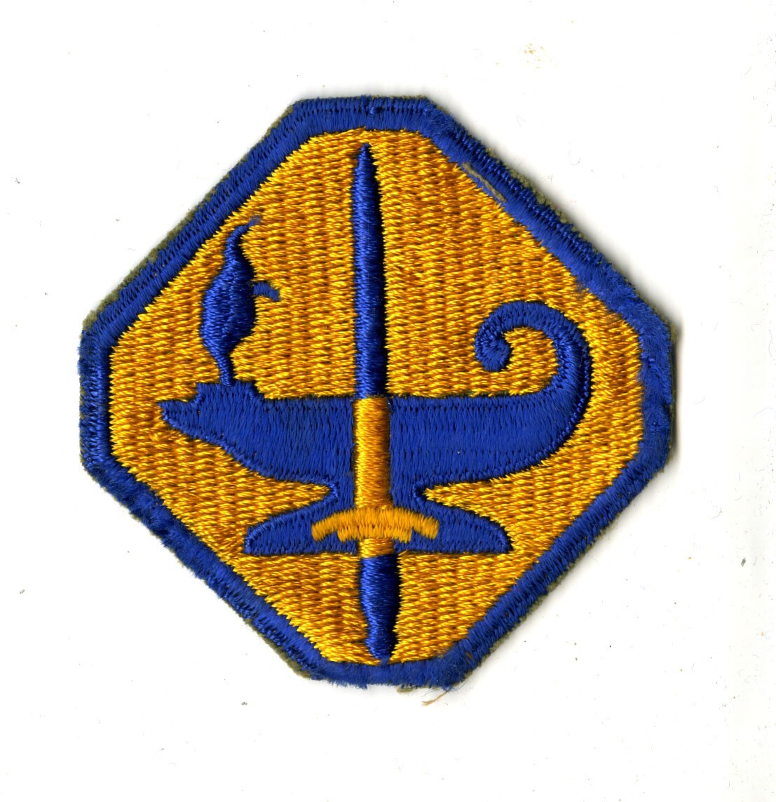 Army Specialized Training Program White Back Patch WWII Vintage