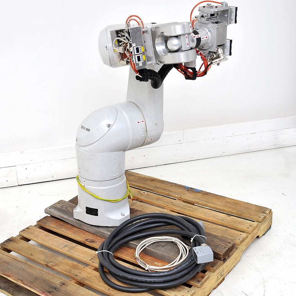 Staubli Faverges TX90 ESD 6-Axis Industrial Robot Arm 100cm Reach 6 kg Payload