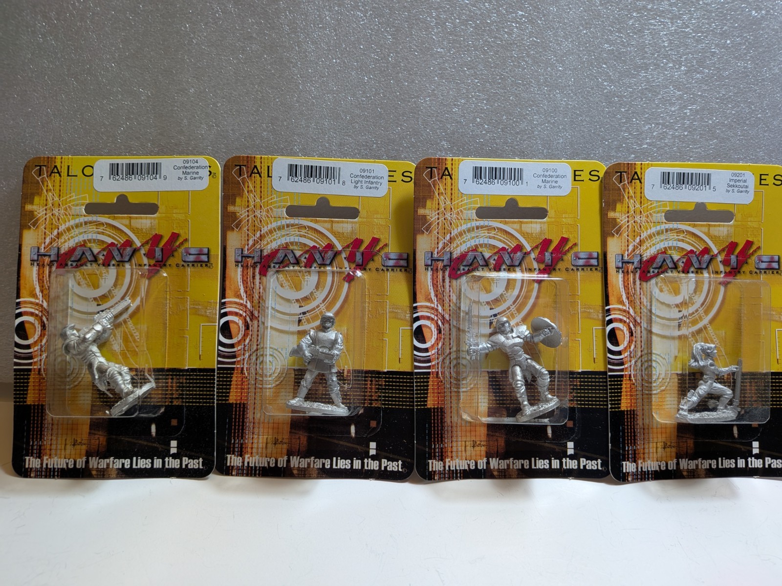 cry Havic Metal Miniatures Lot x4 - Talon Games - Imperial & Confederate - 2000